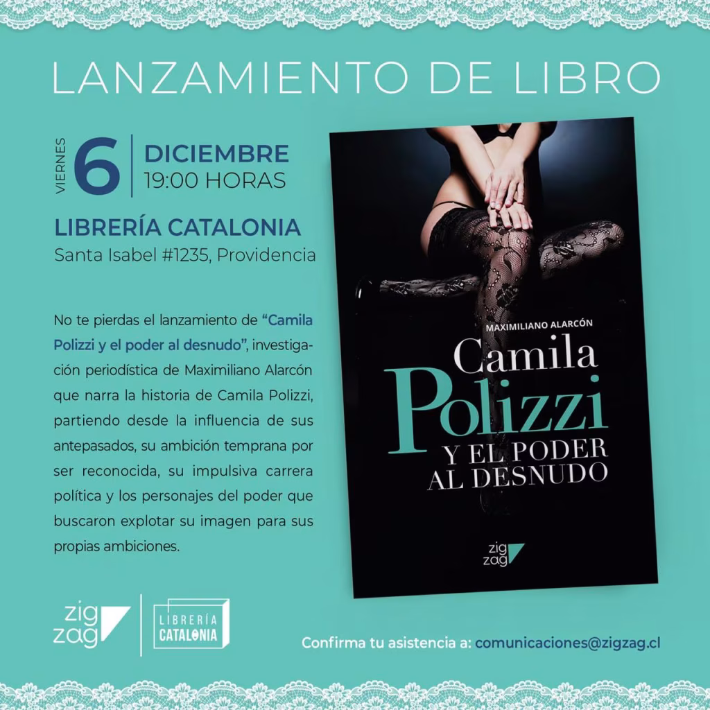 Lanzamiento del libro 'Camila Polizzi y el poder al desnudo' en librería Catalonia