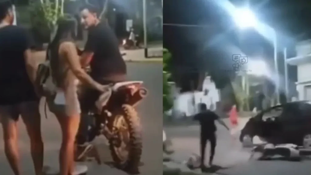 adre golpea a su hija por manejar sin casco en Buenos Aires, generando indignación en redes.
