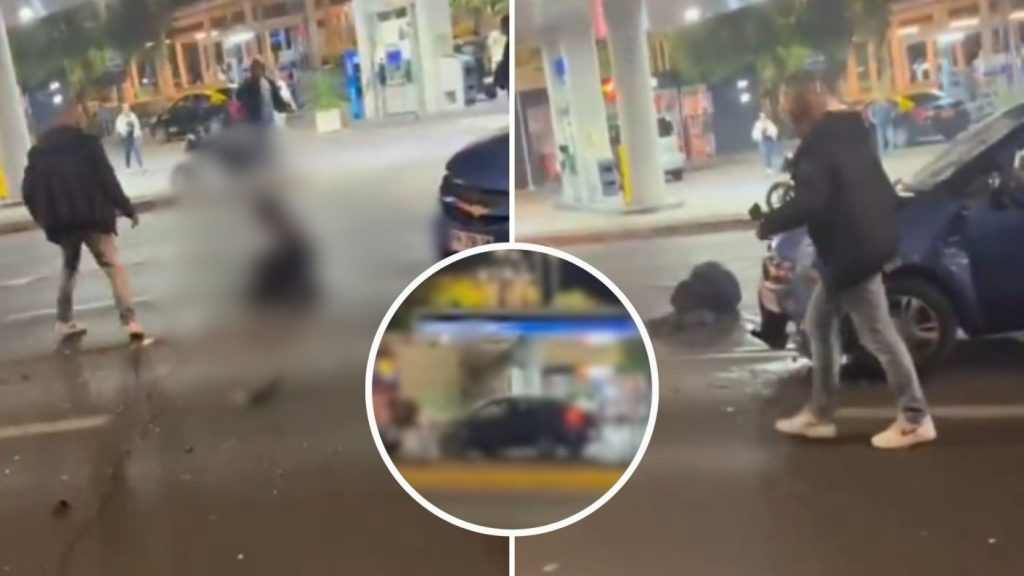 Video muestra cómo motociclista sale volando tras chocar mientras huía contra el tránsito en Providencia