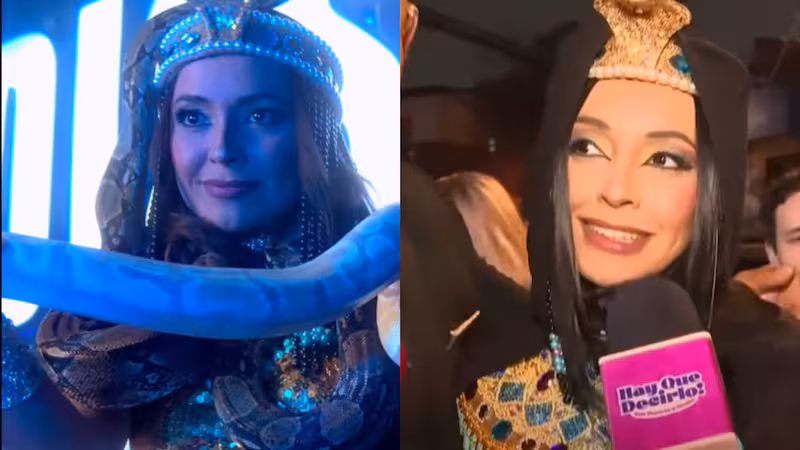 Camila Polizzi durante una de sus presentaciones en un club nocturno de Santiago, en el contexto de la retención de sus ganancias.