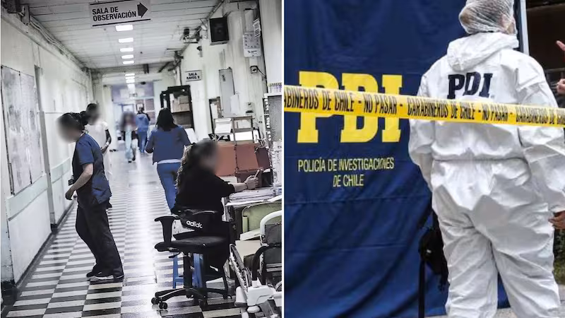 El frontis del Hospital Base Dr. Víctor Ríos Ruiz de Los Ángeles.