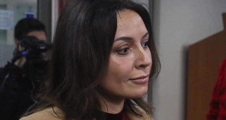 La imputada Camila Polizzi asistiendo a una audiencia en el Juzgado de Garantía de Concepción.